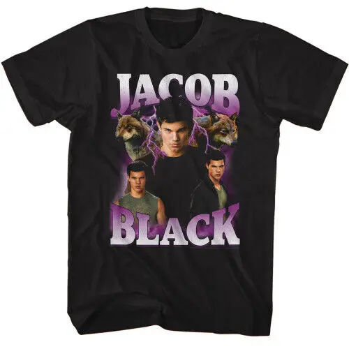 Twilight Jacob Black Lightning Black T-Shirt