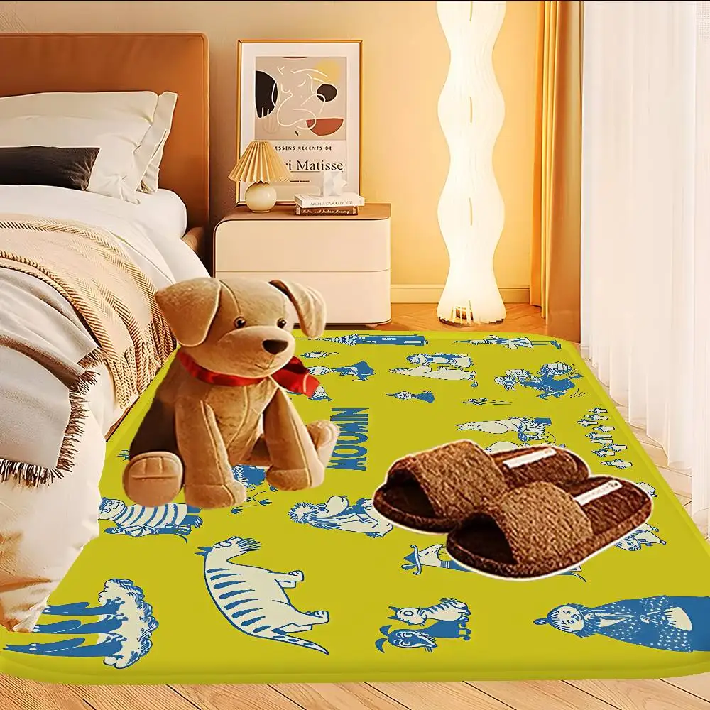 

Cute M-Moomins Floor Carpet Nordic Style Home Doormat Bathroom-Toilet Mats Bedroom Hotel Decor Mat