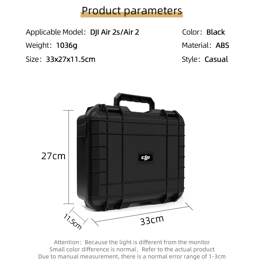 Suitcase for DJI Air 2S/Air 2 Compatible RC & RC N1 & Pro Controller Hard Case Explosion-proof Pressure Resistant Handbag