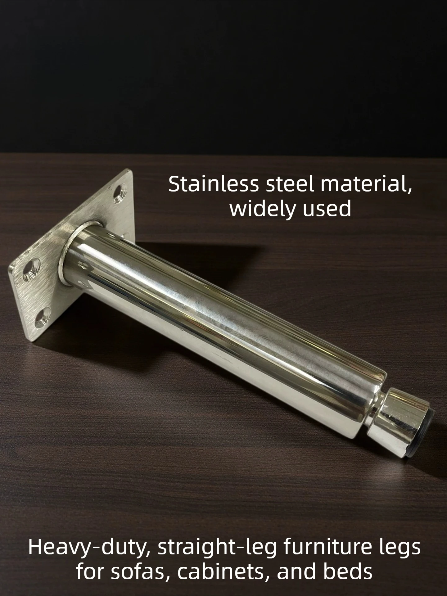 8/12/15/18/20/23/25cm Stainless Steel Furniture Support Legs Adjustable Sofa Legs TV Cabinet Coffee Table Height Increasing Legs