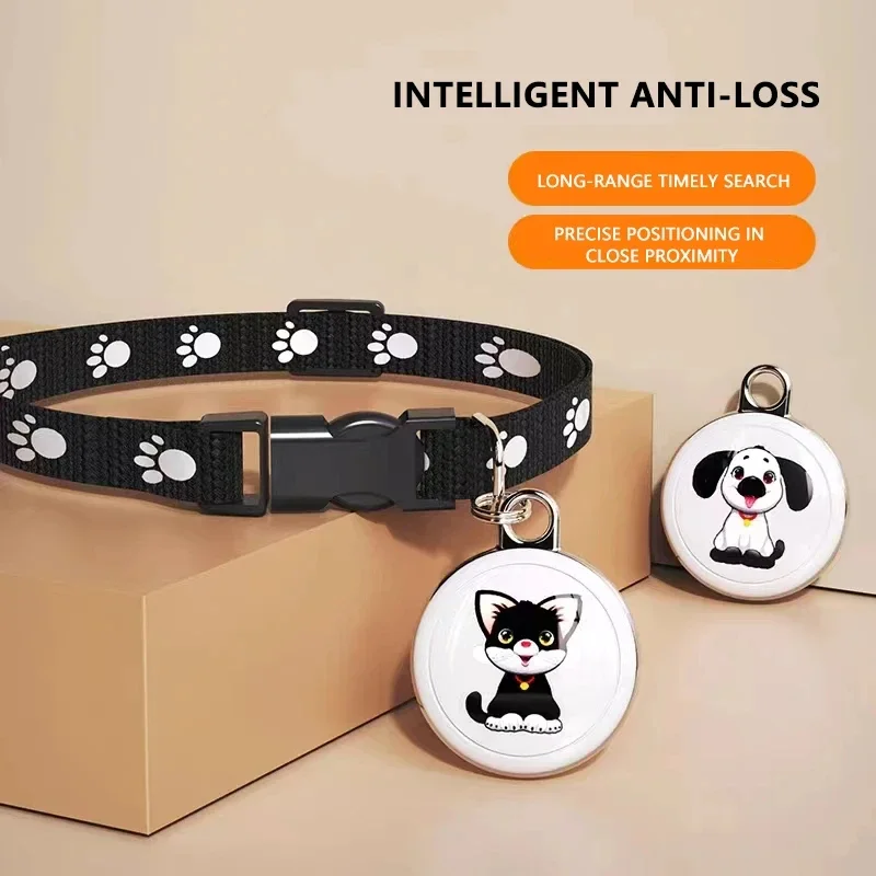 Smart Pet GPS Tracker Air Tag Chip Electronic Mini Anti Lost Finder Key Waterproof Cat Dog Tracking Alarm Pet Trackers Location