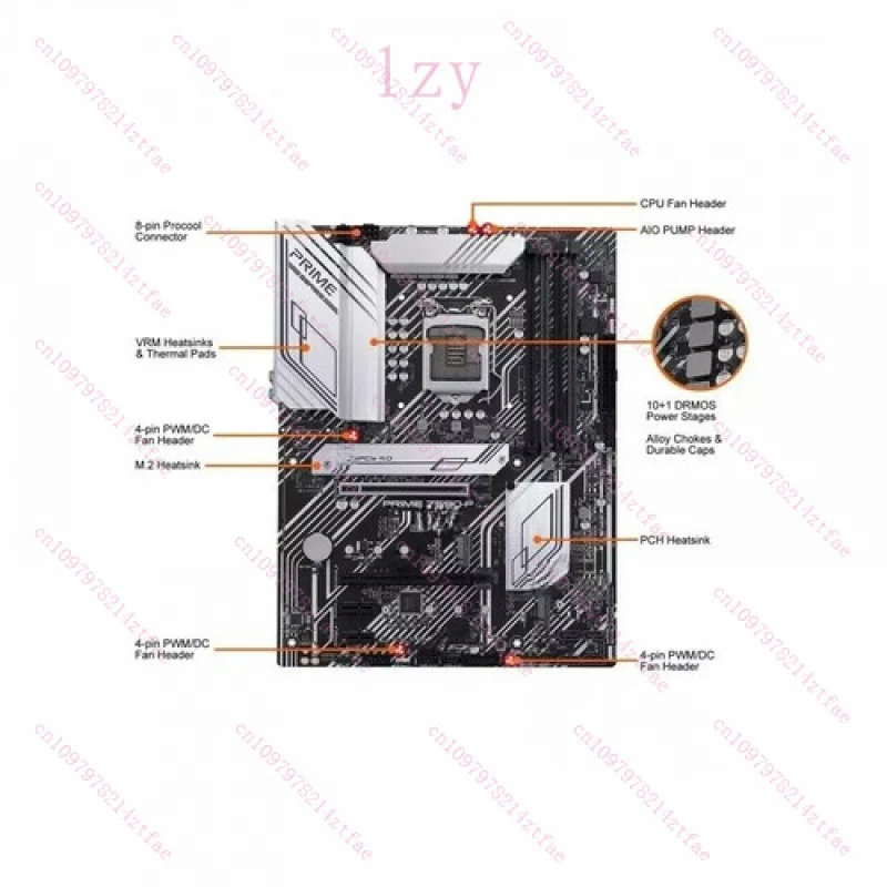 for ASUS PRIME Z590-P LGA 1200 Intel Z590 SATA 6Gb/s ATX Intel Motherboard