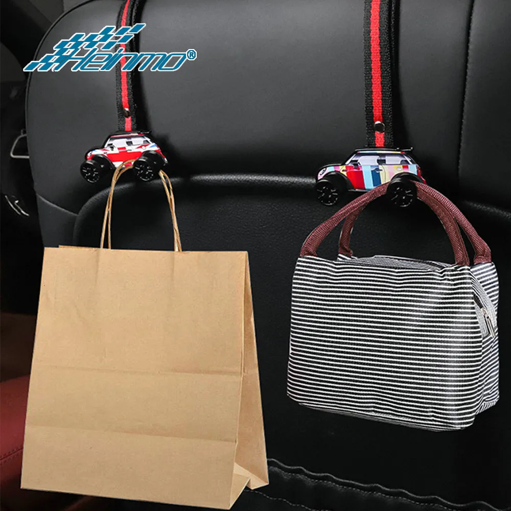 Cartoon model seat back storage decoration multifunctional hook car accessories For MINI Cooper F54 F55 F56 F60 R55 R56 R60 R61