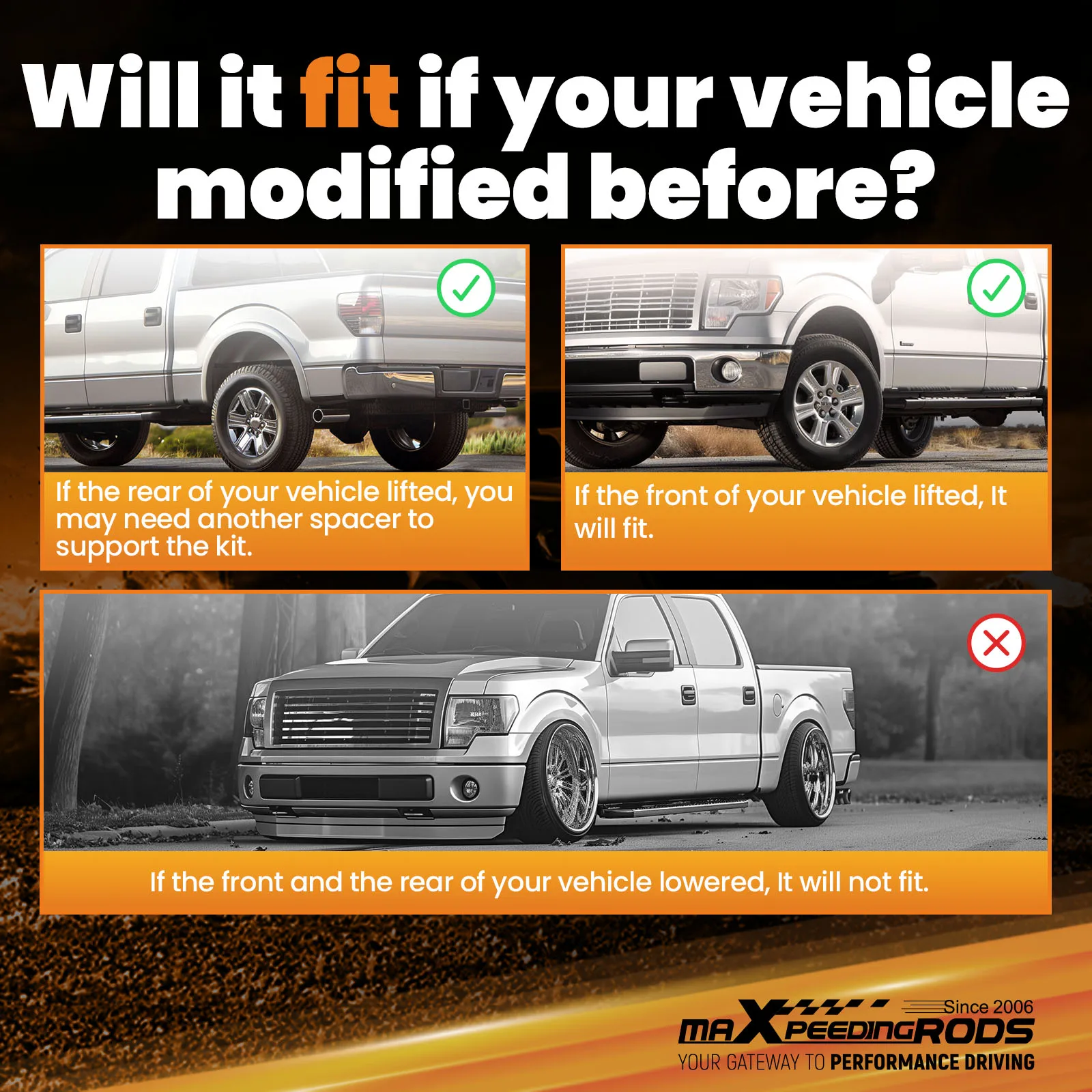 

Комплект пневмоподвески для Ford F250 F350 F450 4x4 Super Duty 2010-2014