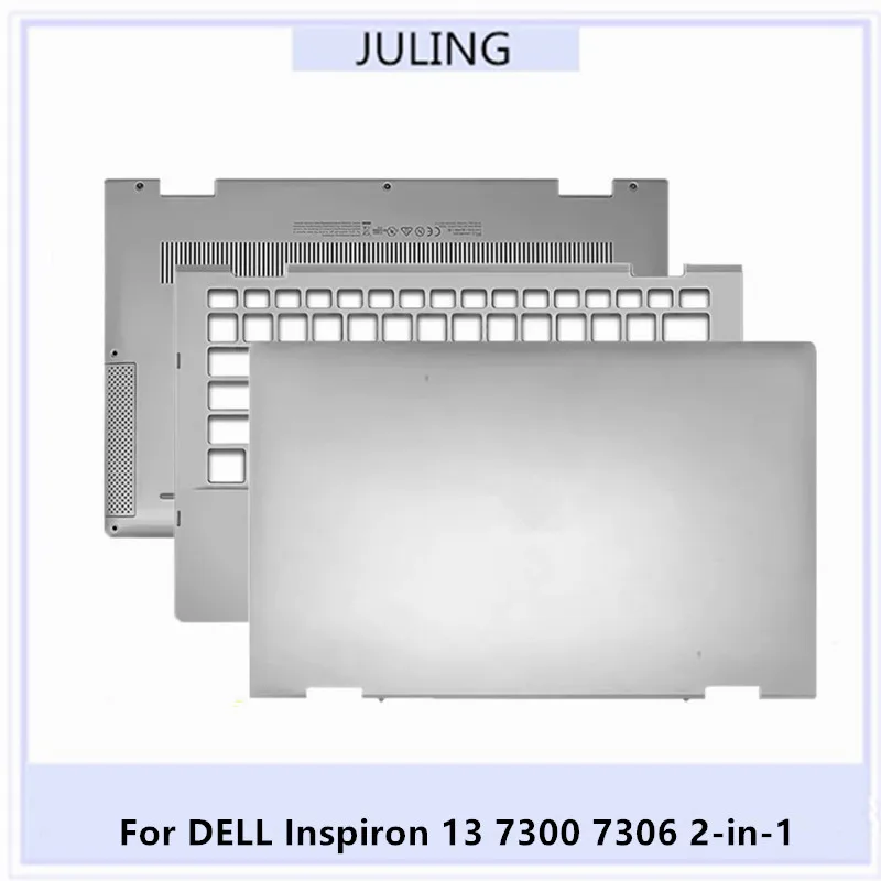 For DELL Inspiron 13 7300 7306 2-in-1 Laptop Top Lid Screen Shell /Palmrest Cover/Bottom Cover Case