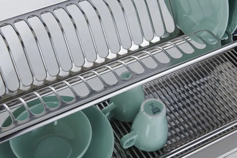 Wholesale China SS304 Stainless Steel Built-in Dish Rack Drainer Modern Cabinet Mount Dish Rack Cabinet Width