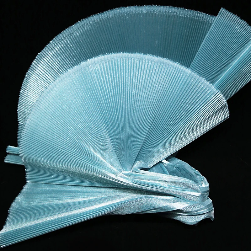 Parelmoer geplooide stof voor stijve podiumdecoratie Fashion Design DIY handgemaakte modelleringsdoek Diy naaien per meter