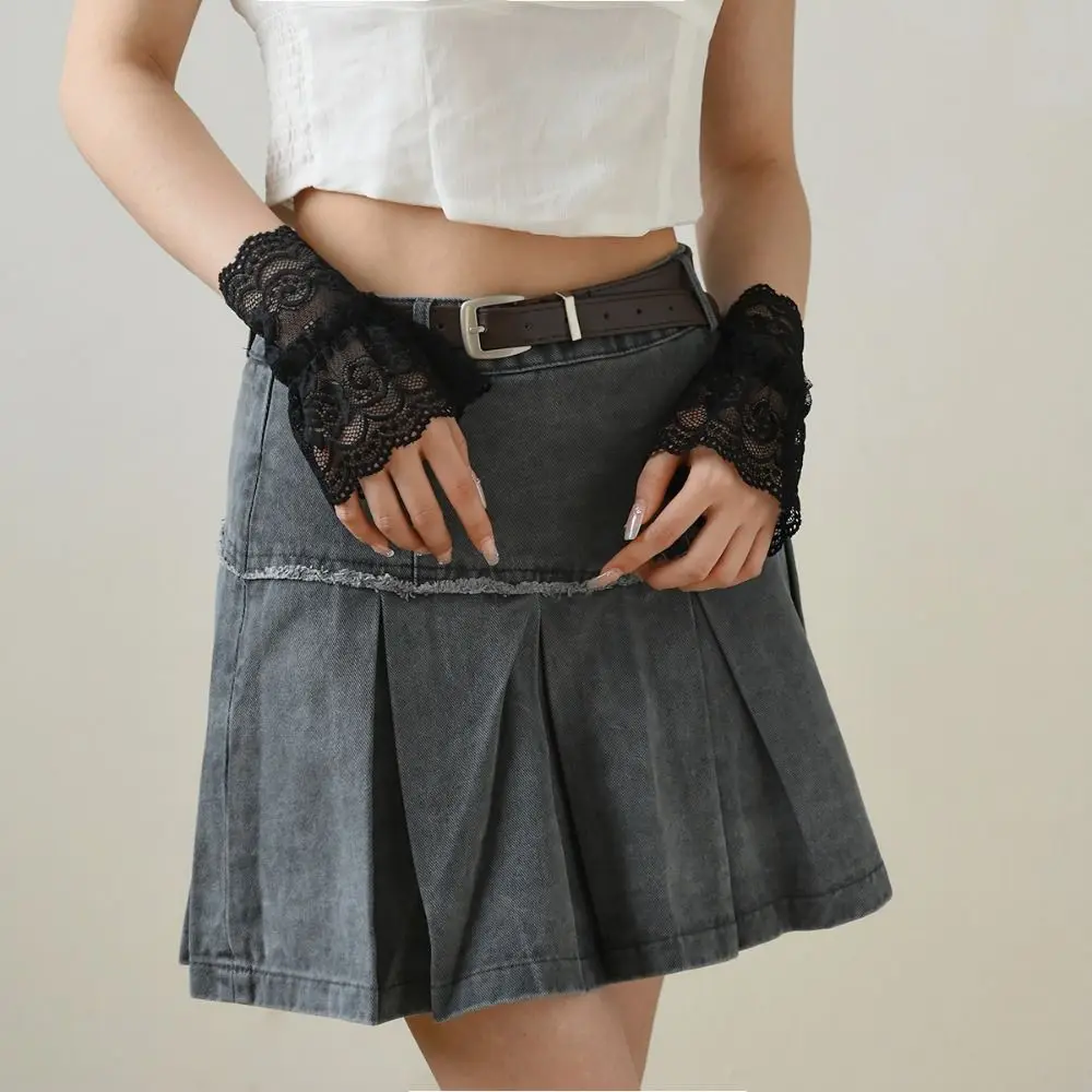 New Detachable Fake Cuff Hollow-out White Black Wrist Cuff Lace Cuff