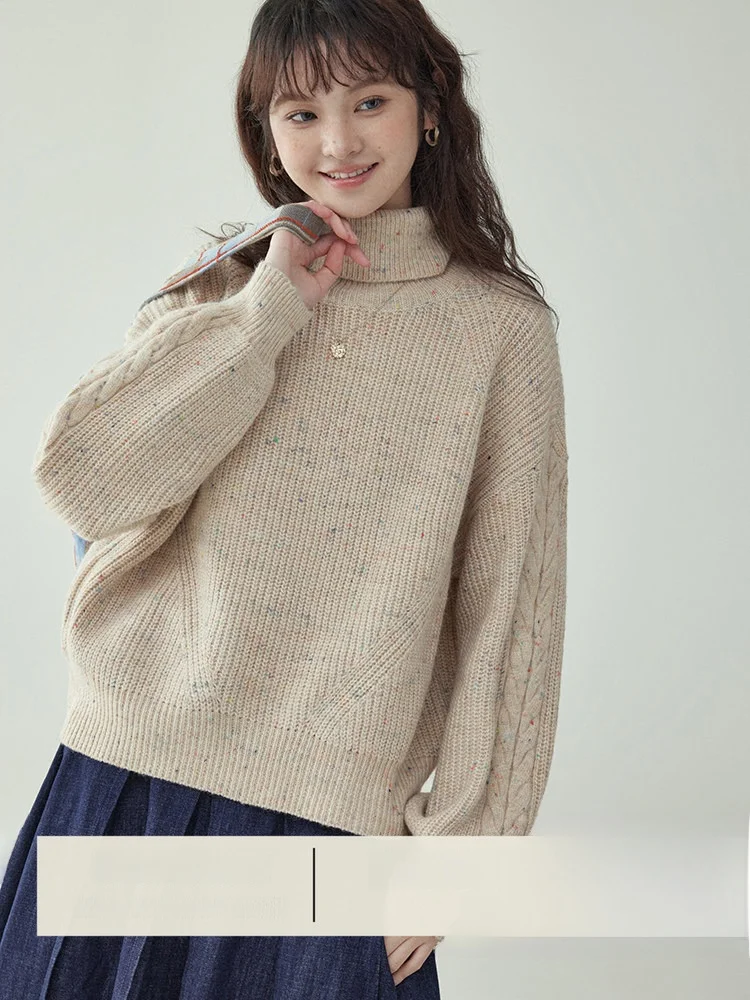 amuu-original-high-ne-knitted-wool-sweater-women's-winter-warm-top-dot-loose-fit-long-sve-hooded-pullover