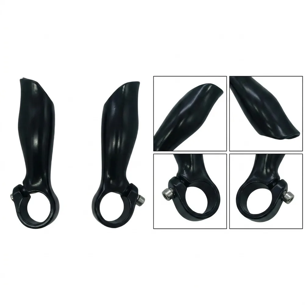 22.2mm Inner Diameter Aluminum Bar Ends Rest Handle - Black Lightweight Bike Handlebar Extension for Commuting and Trails