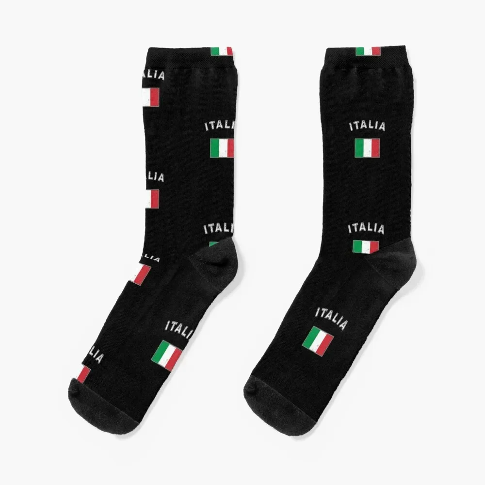 Italy italian flag flag Socks floor Run funny sock Christmas Socks For Girls Men's