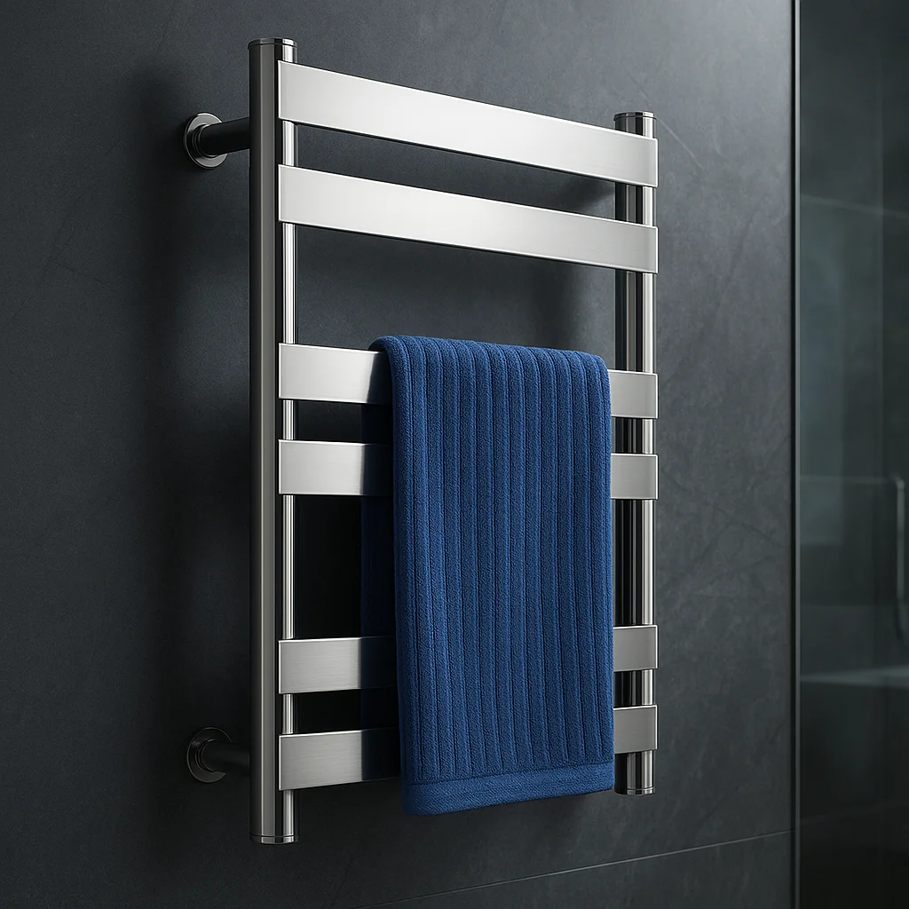 Bathroom Wall Mounted Electric Towel Rack Stainless Steel Heating Drying Rail Smart Towel Warmer