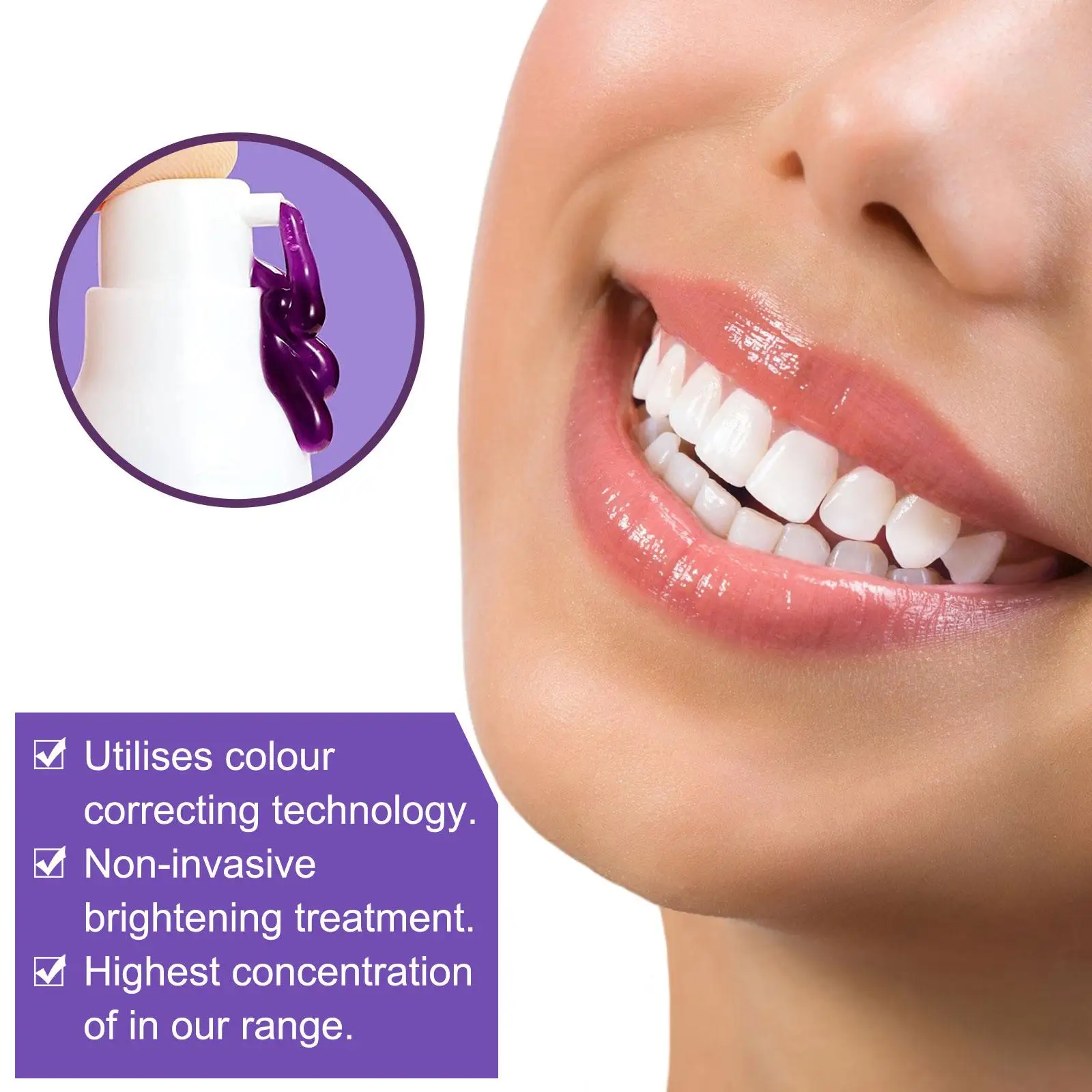 30ml Mousse sbiancante per denti pulizia profonda macchie di sigaretta riparazione Bright neutralizza i toni gialli placca dentale alito fresco