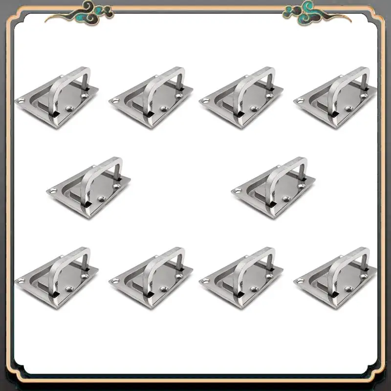 

B11A-10X Stainless Steel 316 Flush Lift Ring Hatch Pull Handle Locker Cabinet Boat Marine Hardware