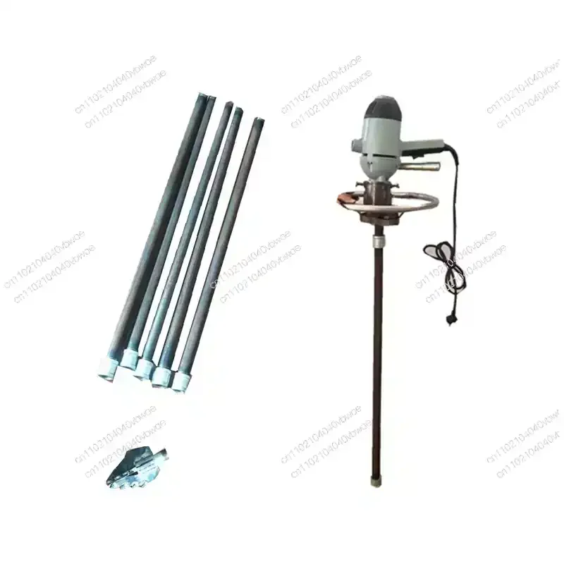 

household water well drilling rig, alloy drill bit drilling machine, single operation household small drilling machine