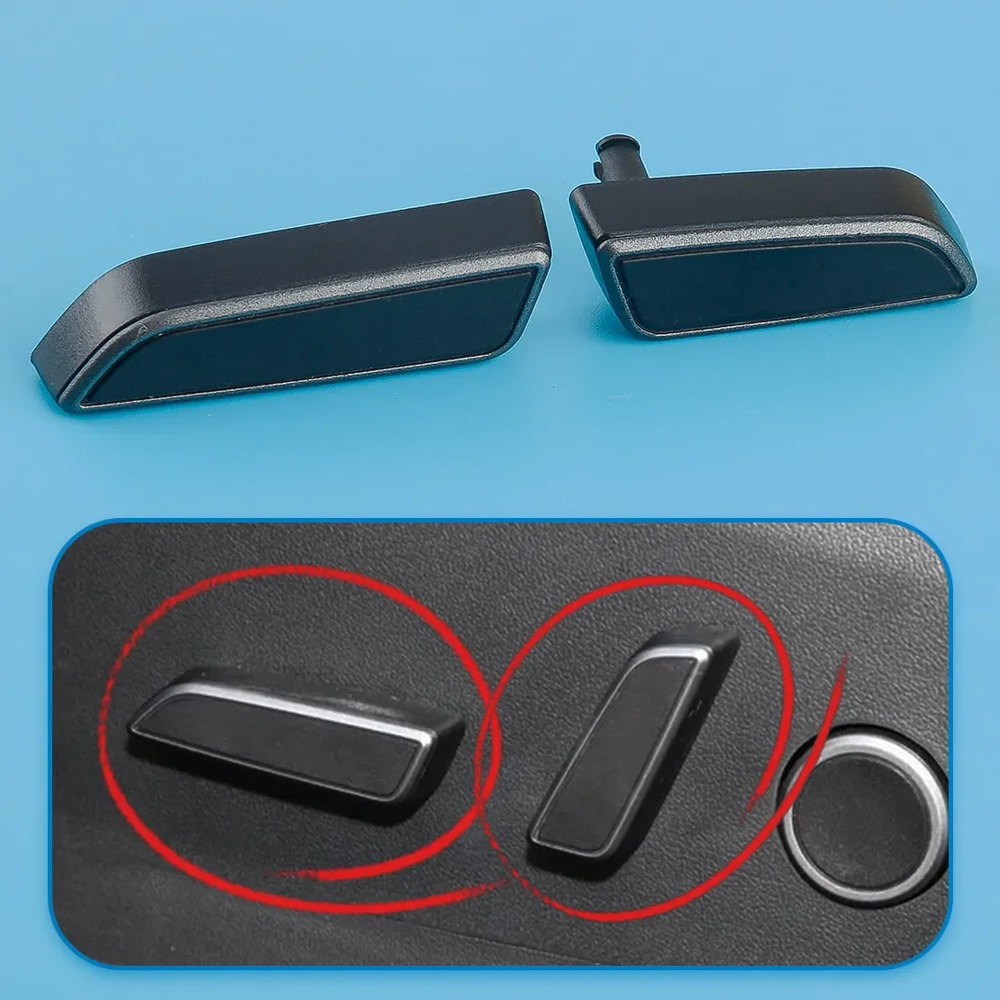 Left Side Seat Cushion Forward & Back Adjustment Switch Button Compatible with Tesla Model 3 2021 2022 2023 | Power Seat Switch