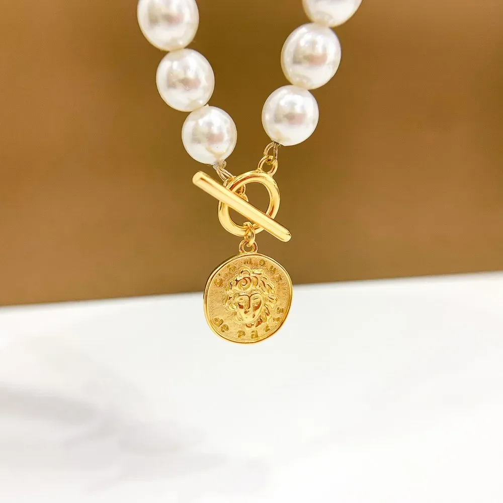

DIY Pearl Accessories S925 Sterling Silver Single Breasted Necklace Buckle Gold Silver Fashion Chain Handmade Beaded Buckle K046
