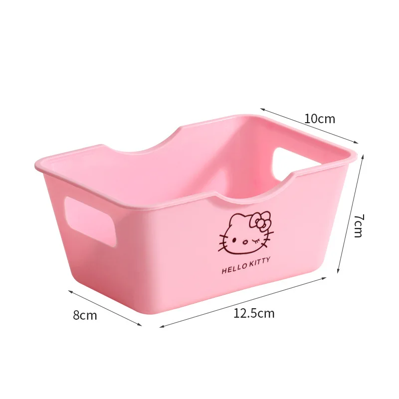 

5PCS Hello Kitty Storage Box Room Decoration Storage Box Desktop Cosmetics Dispenser Storage Bag Decoration Women Accessories