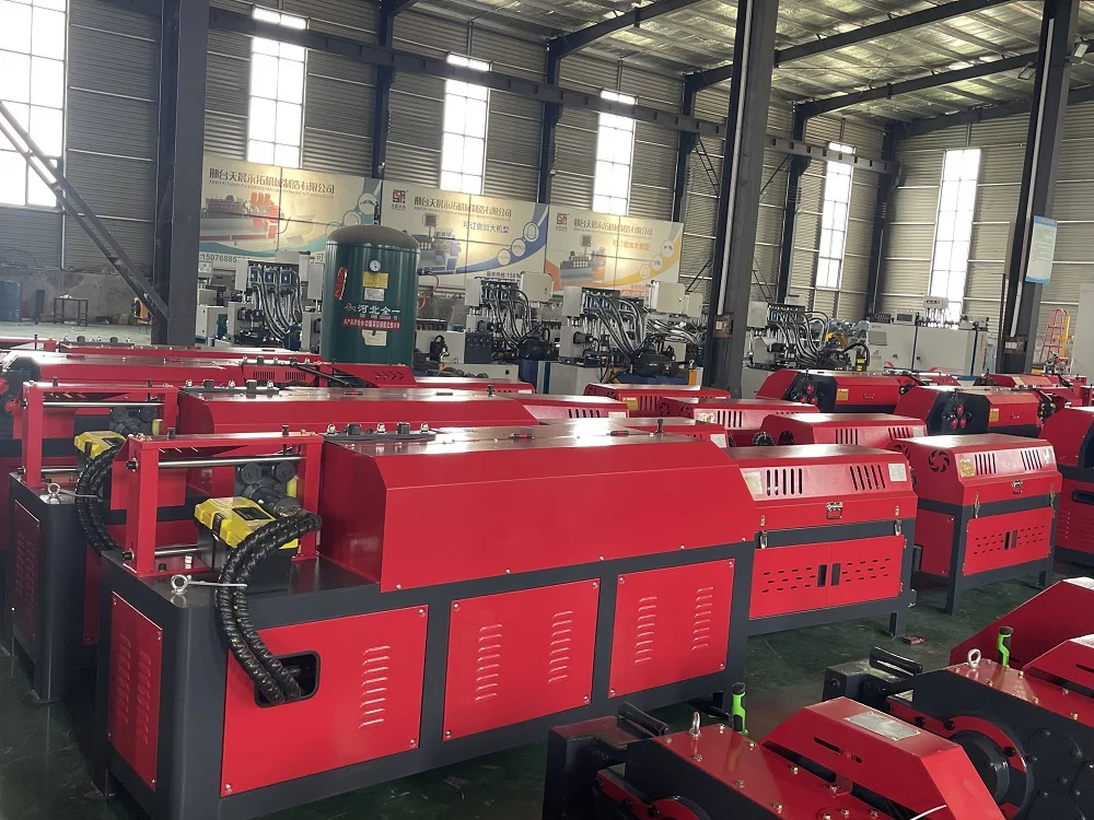 High Speed Rebar Coils Metal Straightener 4-14mm Rebar Steel Bar Wire Straightening And Cutting Machine