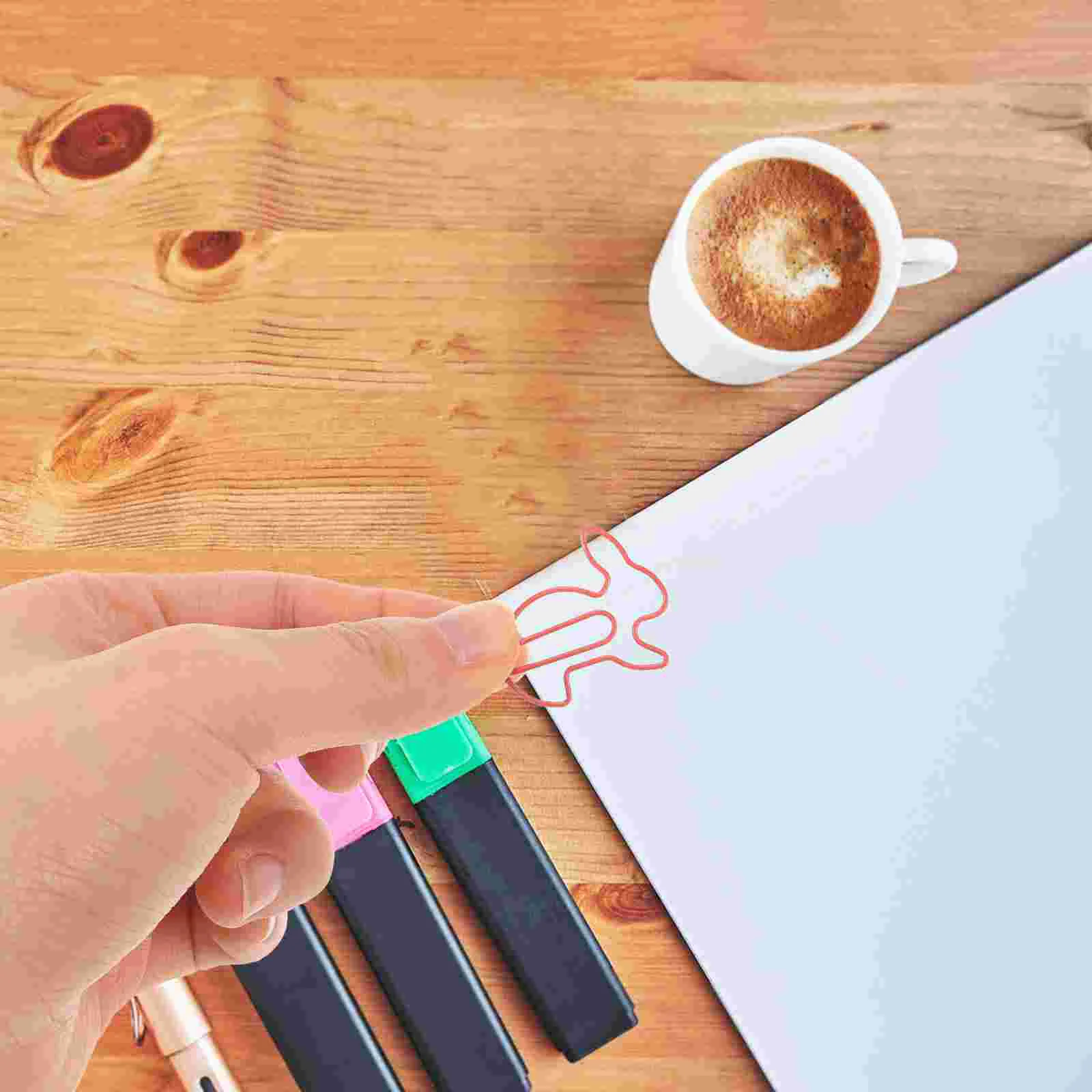 50 Pcs Binder Clips Note Photo Rabbit Shaped Bookmark Party Gift Stationery Paper Pin Office