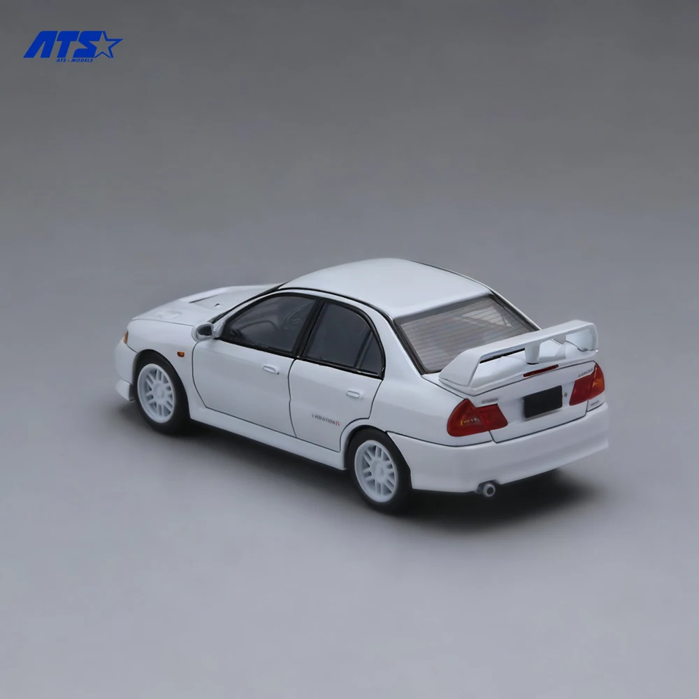 ATS 1:64 EVO4 modèle de voiture en alliage de Simulation de peinture blanche pour passe-temps et affichage * cadeau