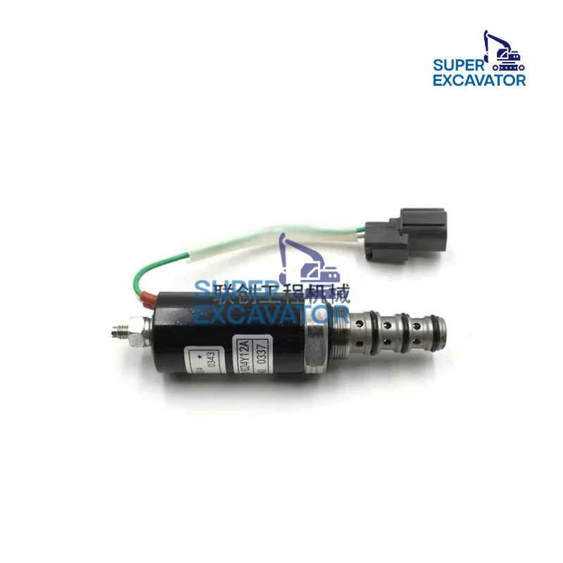 For Kobelco SK120-5 SK200-5 Excavator Hydraulic Pump Proportional Solenoid valve , Main Pump Solenoid valve , and Battery valve