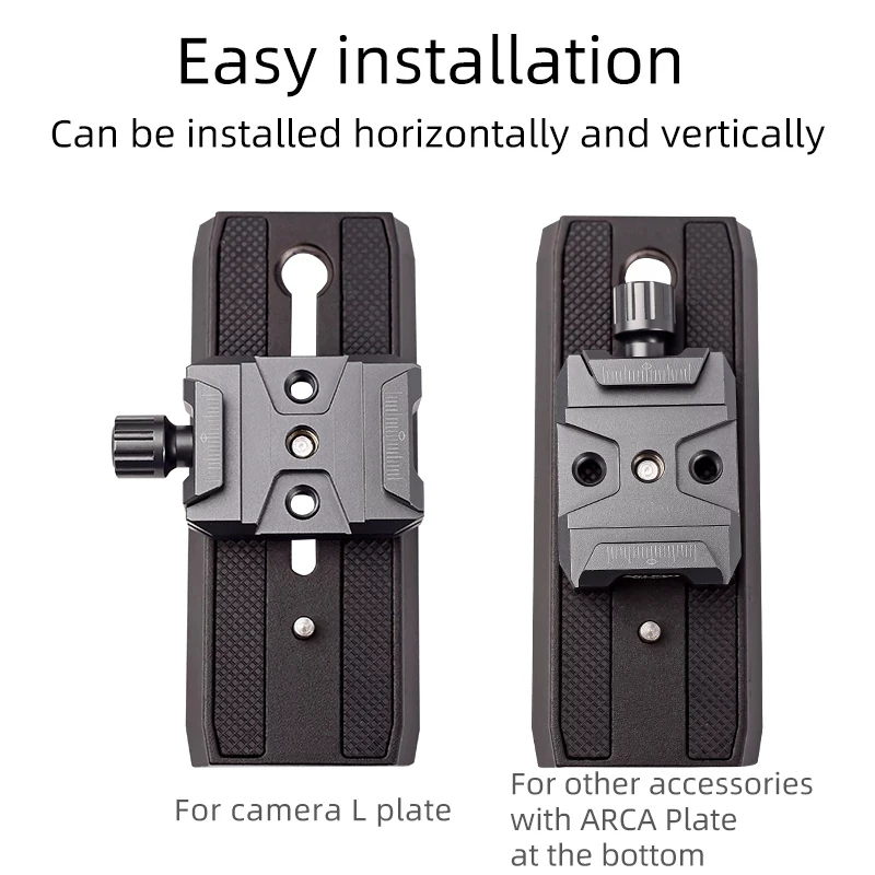 XILETU QR40S ARCA Style Ronin SC Abrazadera de liberación rápida para DJI Ronin S / Ronin SC y ZHIYUN Crane Series / Weebill S Gimbals 2506