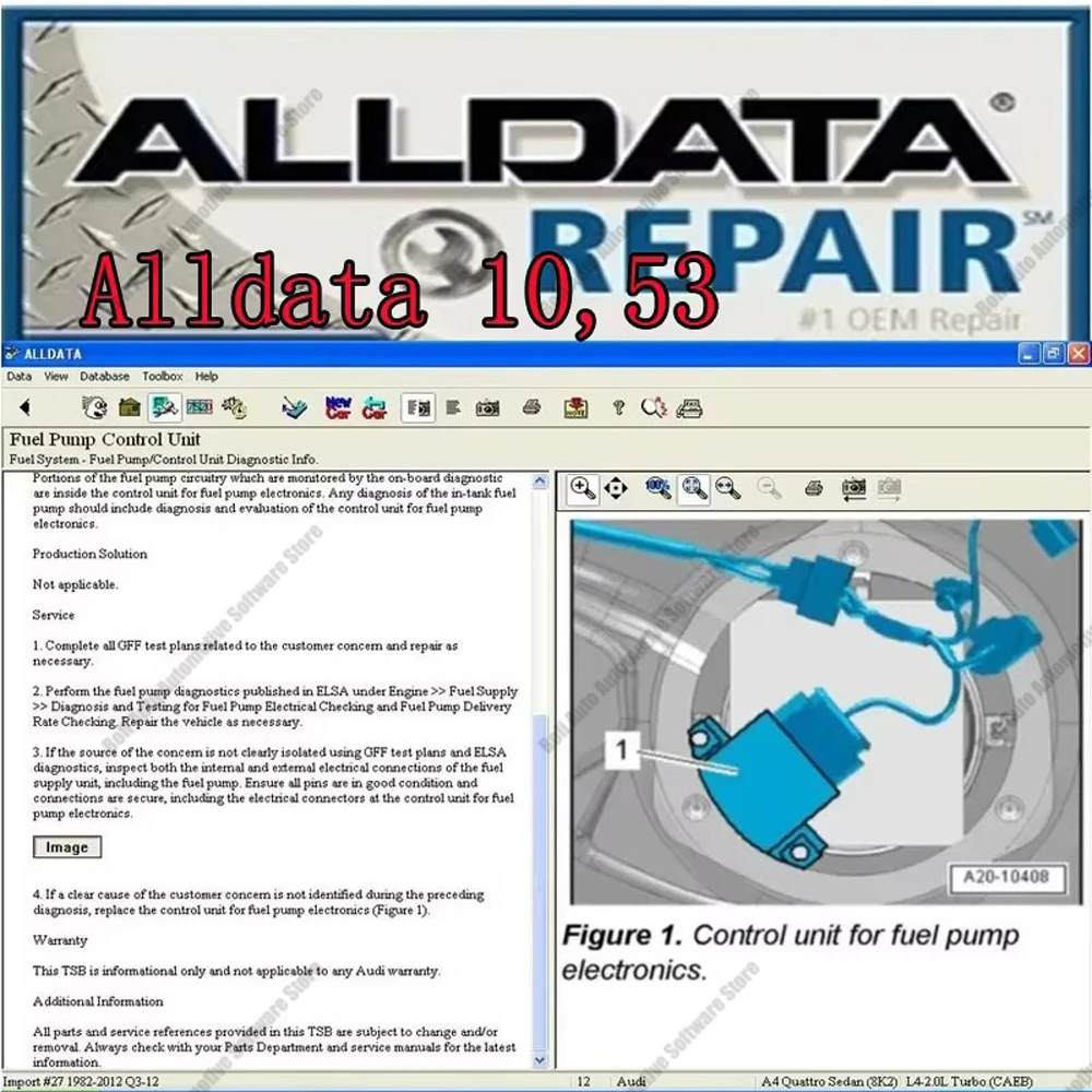 alldata 10.53 Automotive Diagnostic Software tools provides all data technical support for cars and trucks with wiring diagrams