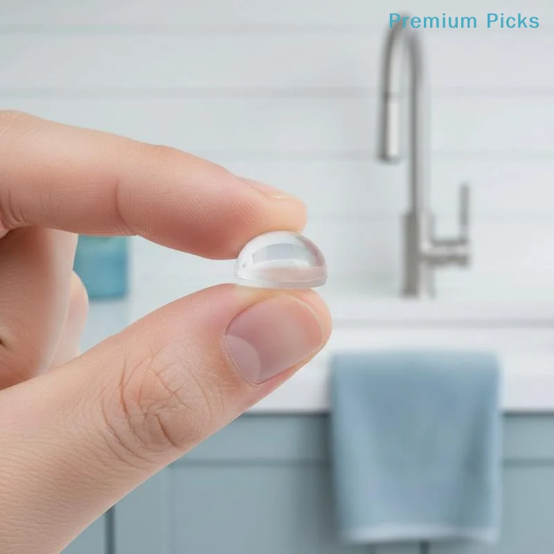 portableSelf Adhesive Silicone Damper Buffer Transparent Anti Collision Door Stopper for Drawer Cupboard Furniture