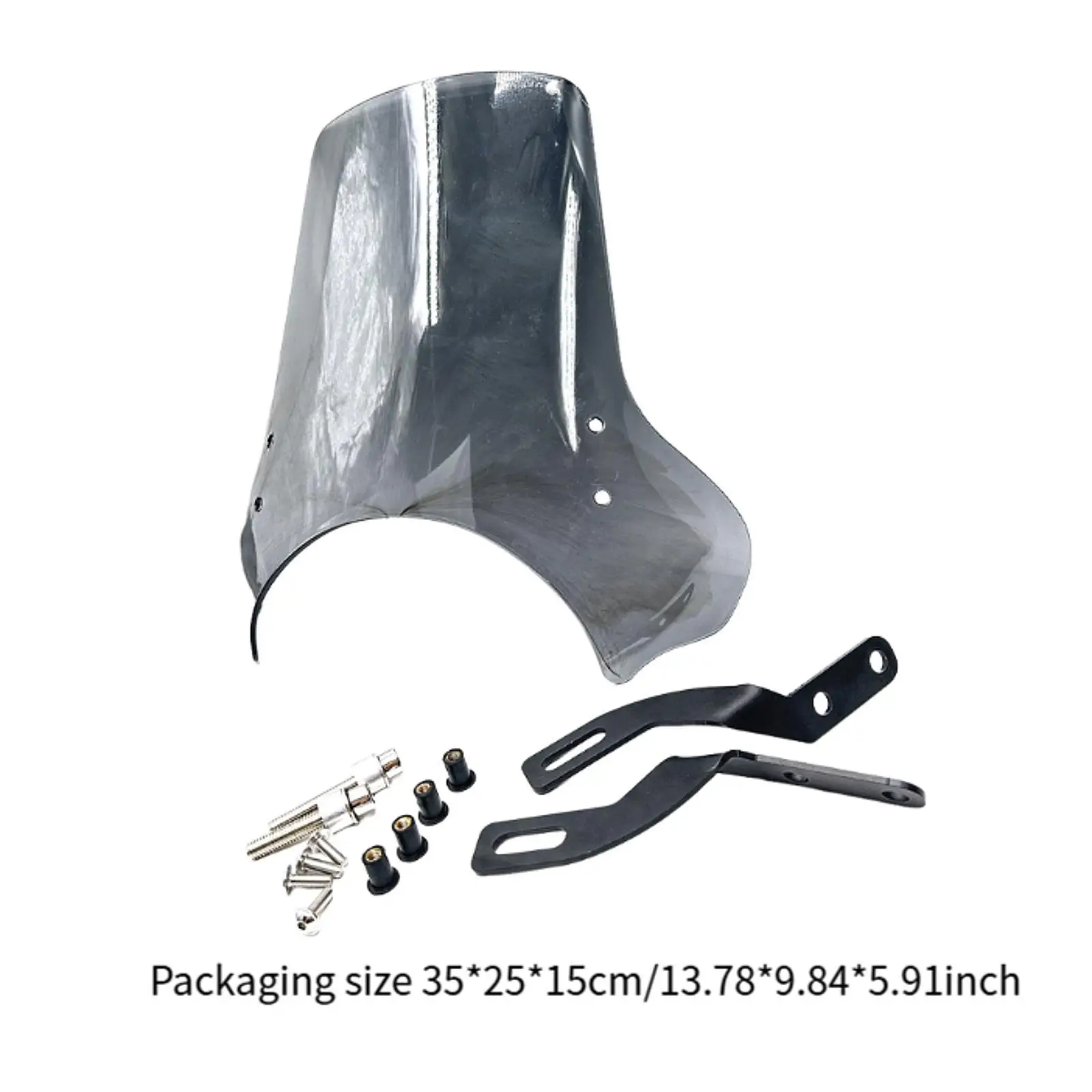 Motorcycle Windscreen Sturdy Front Fairing Wind Deflector Large Flyscreen