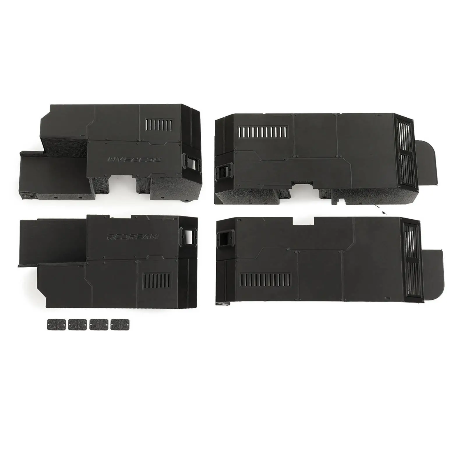4 Pieces Wheel-Cover Kit with Hardware Matte Wheel Cover Kit Sturdy