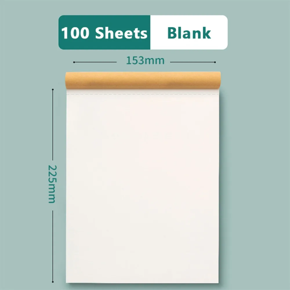 간단한 무지/칸막이 디자인 초안장 학생용 찢을 수 있는 메모장 연습지 학생용