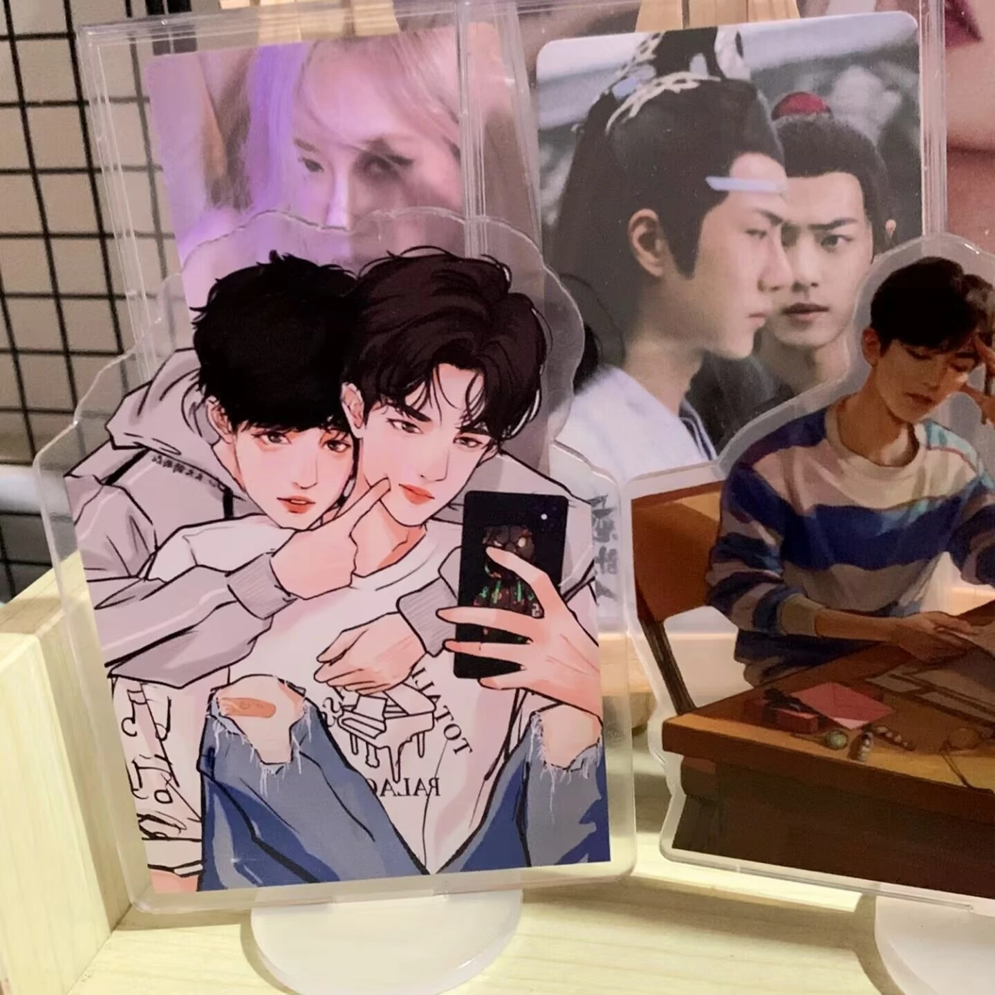 حوامل محيطية للتكيف الهزلي "Wang Yibo Xiao Zhan" وديكورات الطاولة وهدايا عيد الميلاد لزملاء الدراسة #2