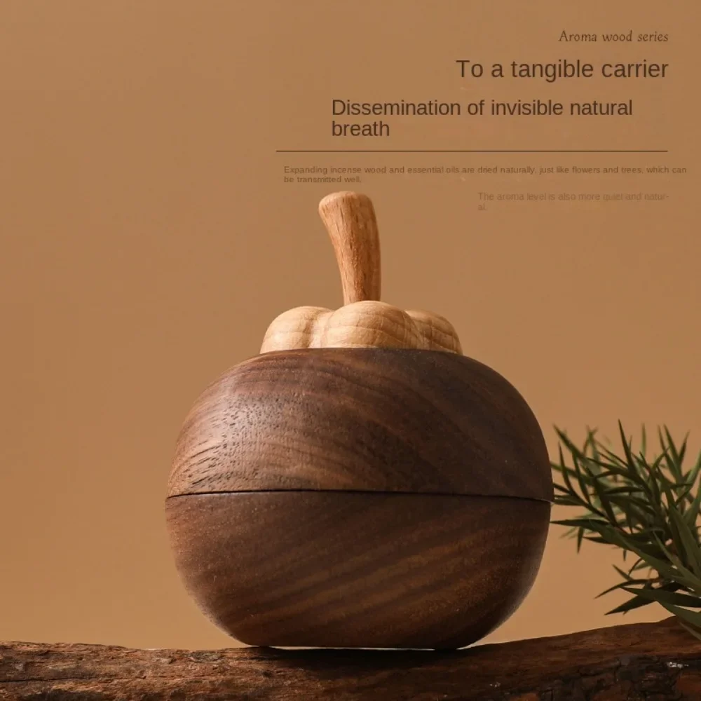 Wooden Essential Oil Diffuser Portable Refreshing Sleep Wooden Diffuser Slowly Volatile Long-lasting Floral Aromatherapy Inhaler