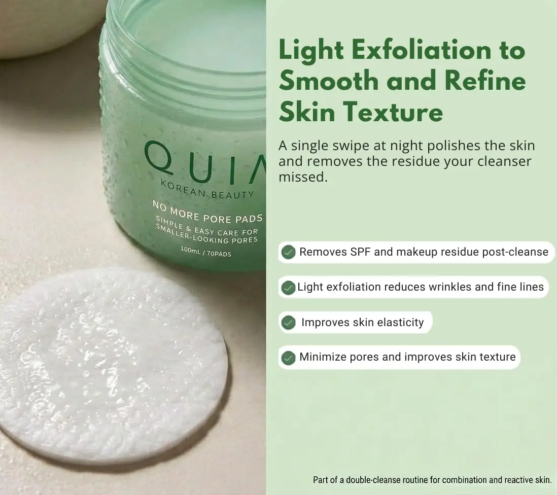 QUIA Korean Soothing Toner Pads PDRN Cooling Patches Hydrating Facial Refines Care Face ready for Makeup, Korean Skincare