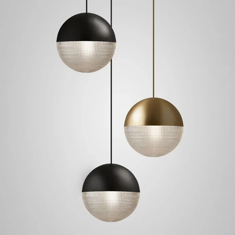 Creative Diamond Sphere Pendant Light Metal & Glass Globe Lamp for Luxury Hotel, Cafe, Bar & Ceiling Lighting
