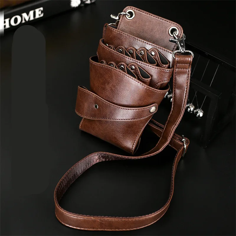 プロフェッショナル 8 ポケットカーキヘアはさみバッグシザークリップ理髪ホルスターポーチホルダーケースベルトサロン理容バッグ