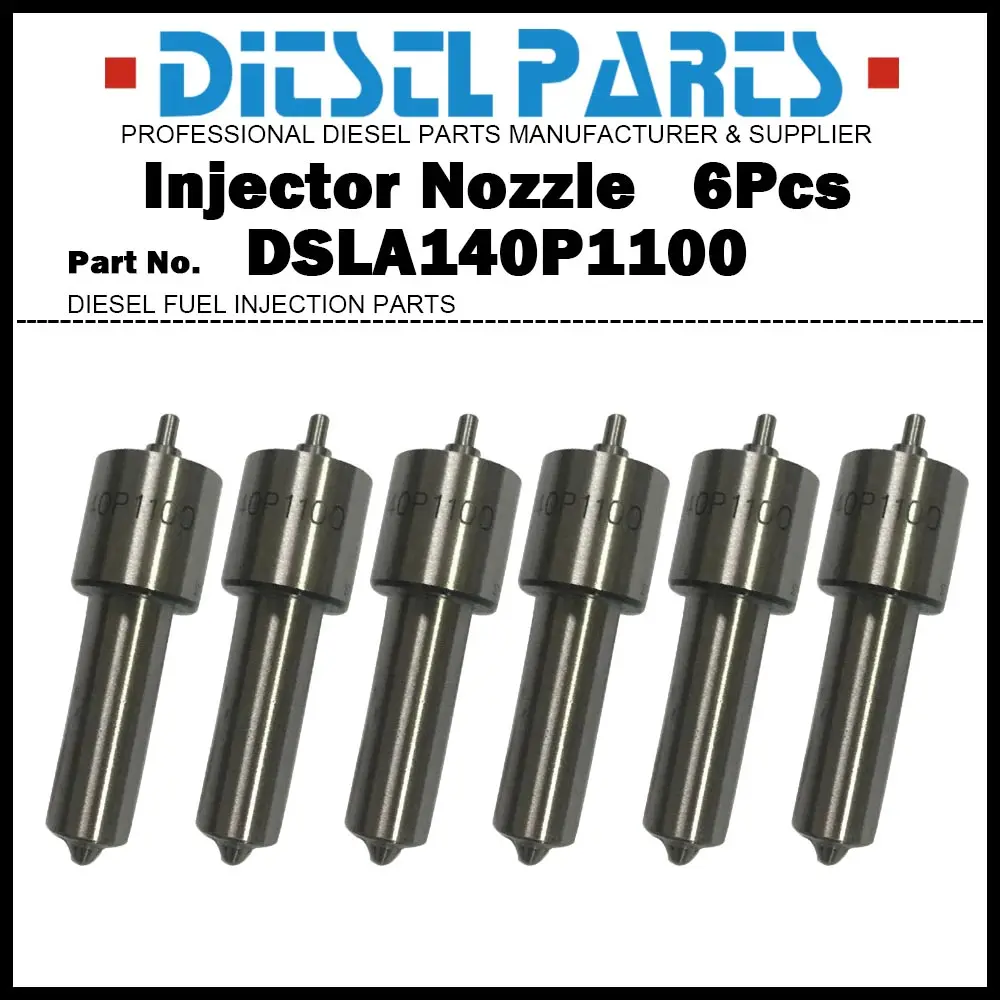 6 Piezas/Lote de Inyectores de Combustible Diésel DSLA140P1100 para RENAULT Magnum E-TECH 400 440 480 / 0432193534 5010437223