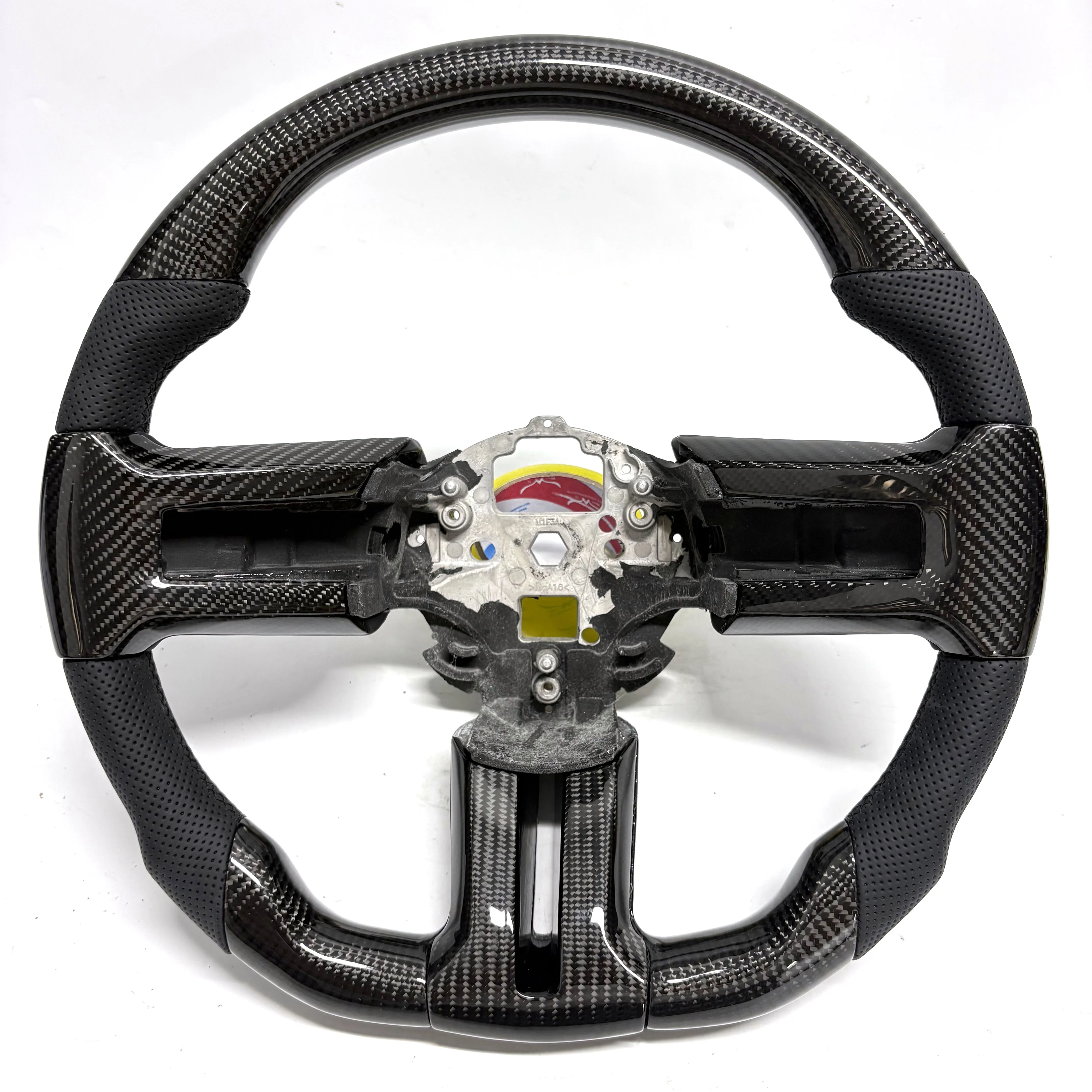 

Carbon Fiber Perforated Leather Steering Wheel for Ford Mustang 2010 - 2014