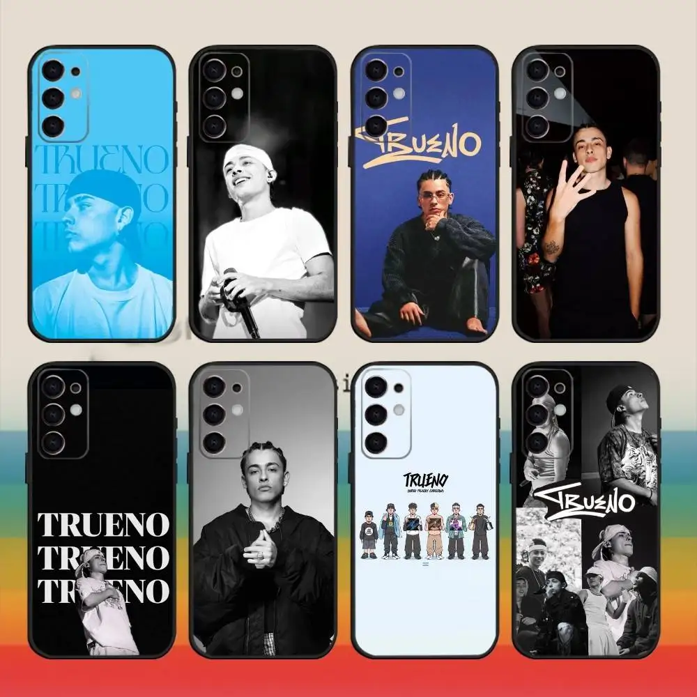 เคสโทรศัพท์นักร้องที-ทรูโน่สำหรับ Samsung S25,S24,S21,S22,S23,S30,Ultra,S20,Plus,Fe,Note,10,9,5G สีดำ