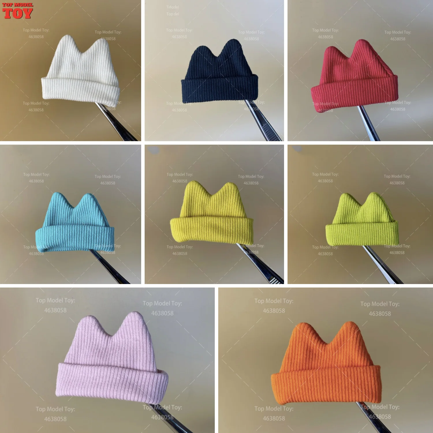 1/6 Scale Knit Cold Hat Model Beanie for Suit Head Circumference Around 11cm BJD Soldier Action Figure Body Dolls Toy