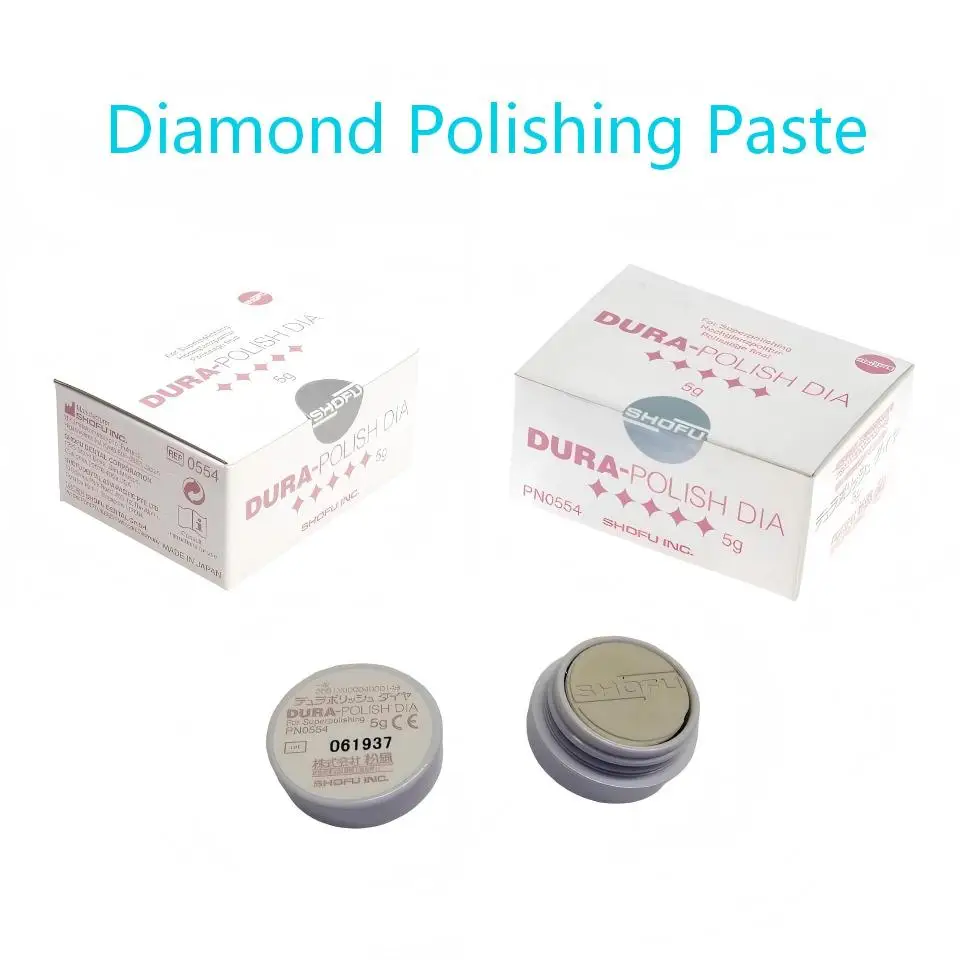 

Полировальная паста SHOFU Diamond Polishing Paste, паста из оксида алюминия Dura Polish Dia для высокоглянцевой полировки композитных и керамических материалов