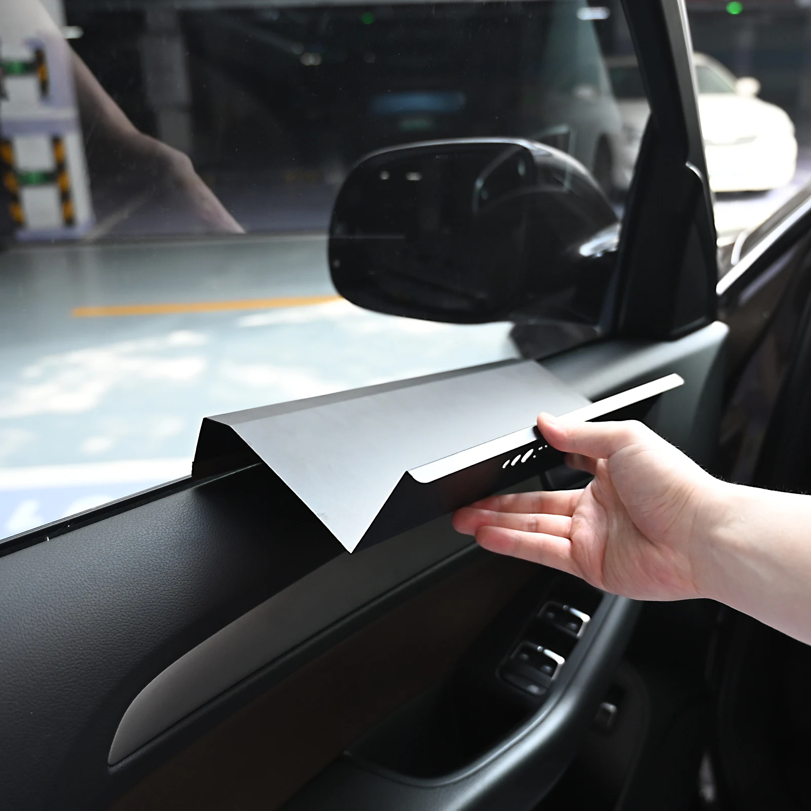 FOSHIO 13-Inch Wide Speed Loader Window Tinting Tool Scratch-Free PTFE Edge Wrap Tucking Gasket Car Film Installation Squeegee