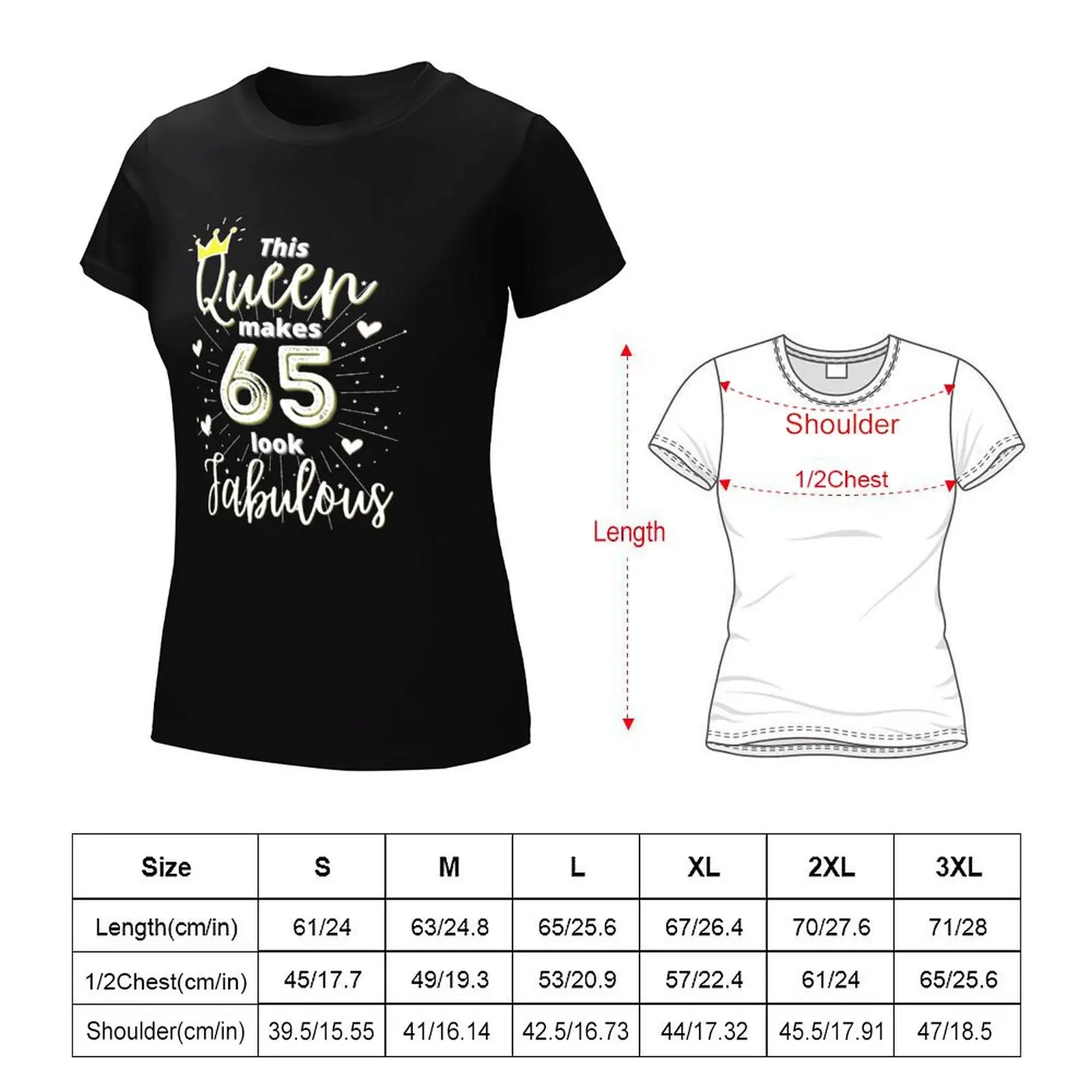 Königinnen werden geboren-diese Königin lässt 65 fabelhaft aussehen-alles Gute Birthday-65th zum Geburtstag-Königinnen werden in July-T-Shirt geboren