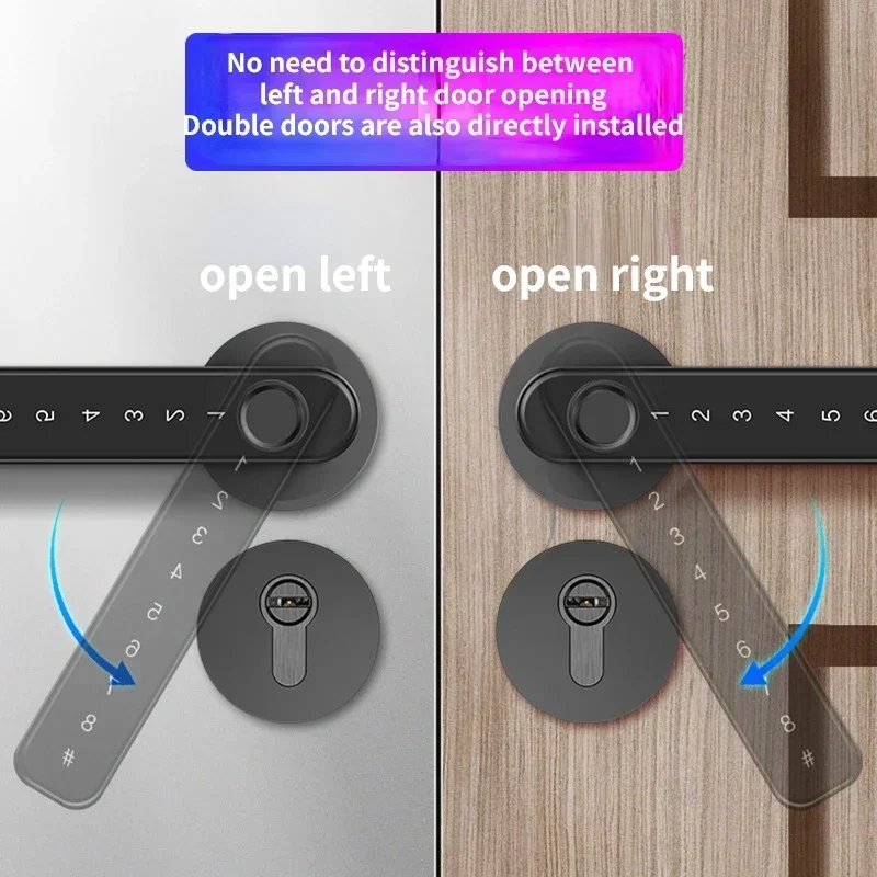 Tuya Smart Door Lock Electric Digital Split Lock Fingerprint Password APP Unlock Locks Smart Home Security Biometric Door Lock