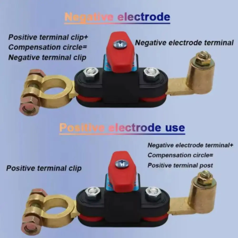 Double-Sided Rotation Battery Disconnect Switch Manual Automatic Anti-Power Off Circuit Breaker Thickened Battery Pile