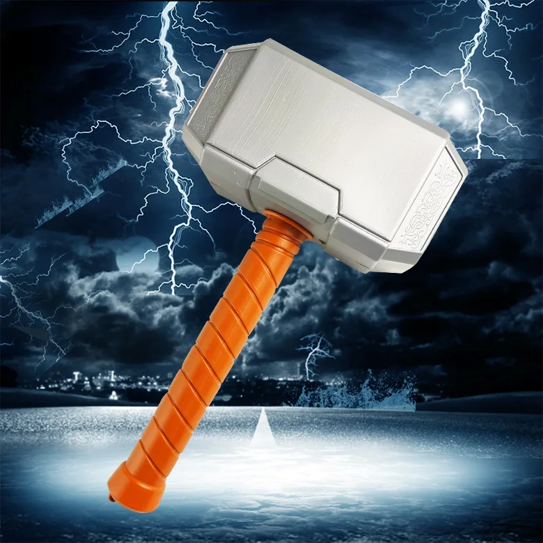 Martillo de Thor para fiesta de Halloween, modelo de arma, juguetes de plástico