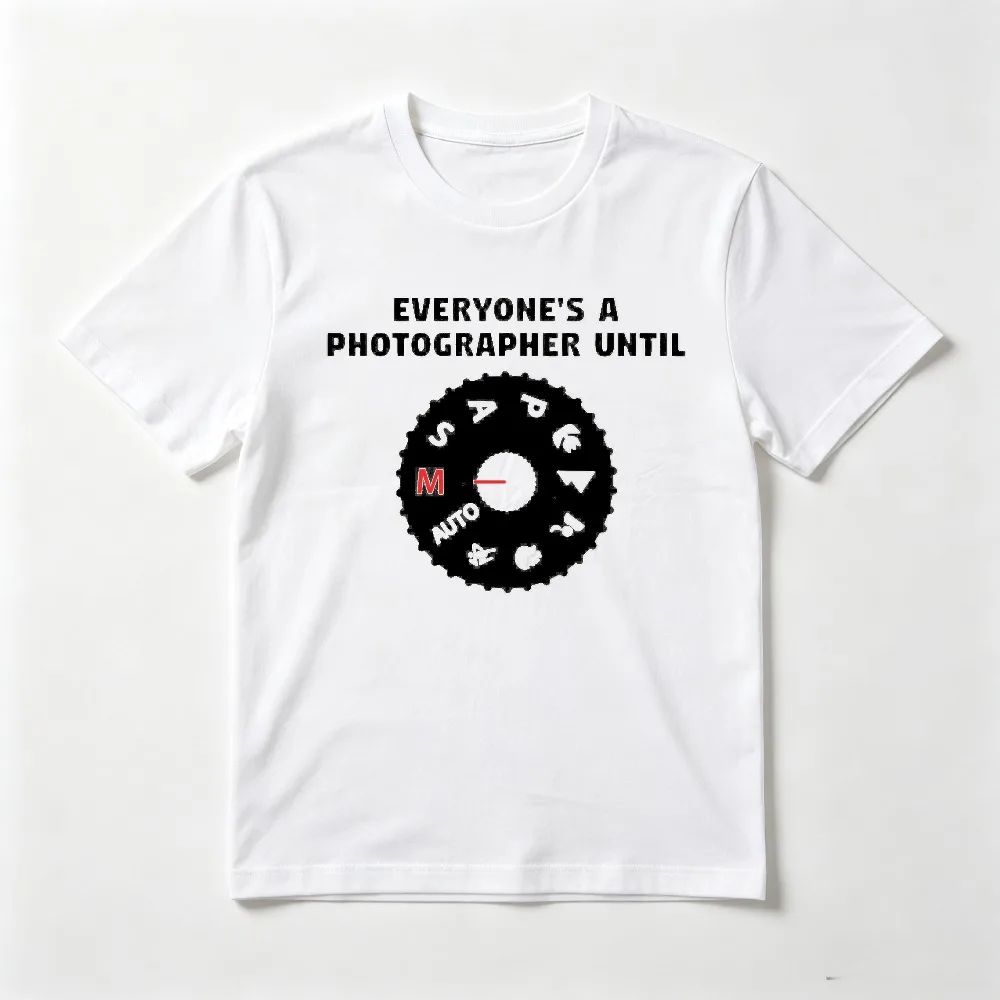 Funny Photographer TShirt Gifts for Camera Lover T Shirt Casual Fashion Loose Harajuku Man Women Clothing Short Sleeve Tee