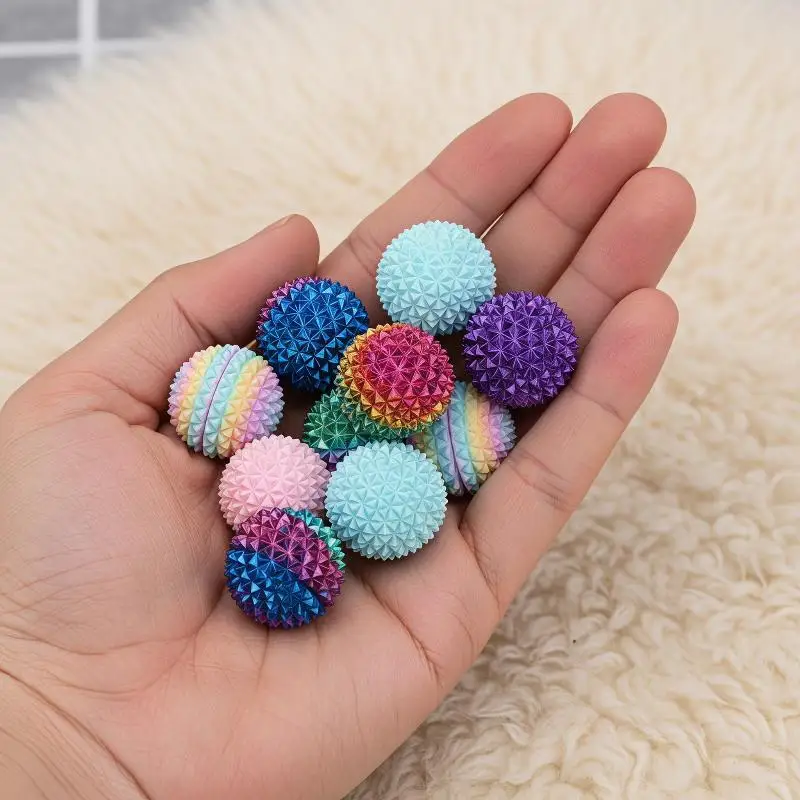 1Pcs 3D Printed Multi Thorn Sphere Massage Balls Used For Stress Relief Tactile Tools Sharp Massage Tool