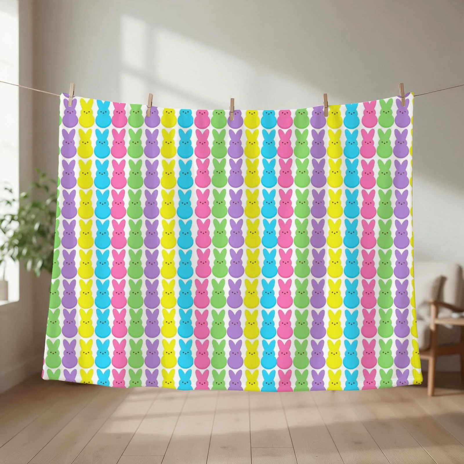 Easter peeps, hanging with my peeps 2021 Throw Blanket Blankets For Sofas Quilt Beach Summer Blankets